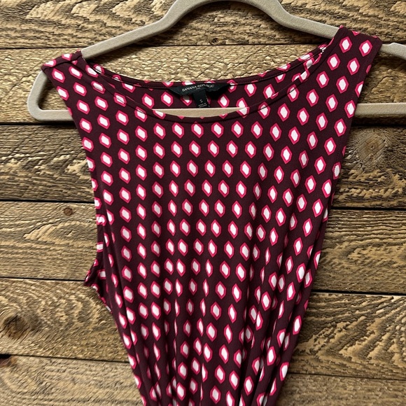 Banana Republic Sleeveless Belted Print Dress - Size Small - Picture 4 of 6